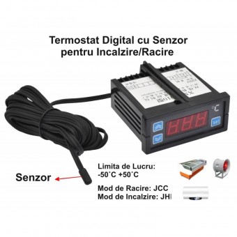 ALX-5D035 CONTROLER DIGITAL DE TEMPERATURA -50˚C +50˚C / XMK-010