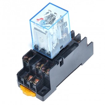 ALX-5E014 RELEU 12V AC , ELECTROMAGNETIC 11 PINI CU SOCLU