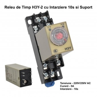 ALX-5E025 RELEU DE TIMP H3Y-2 MINI CU INTARZIERE 10S / 220VAC - 8P