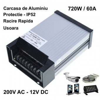 ALX-7E032 SURSA ALIMENTARE DE EXTERIOR 12V 720W/60A