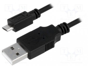 CU0057 CABLU USB A MICRO USB LUNGIME 0.6M NEGRU