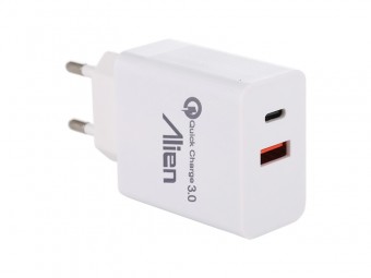 INCARCATOR PRIZA 2.4A QC3.0 USB+TIP C