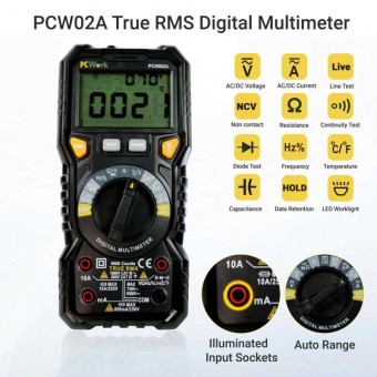 MULTIMETRU DIGITAL TRUE RMS NCV TEMPERATURA PCW02A