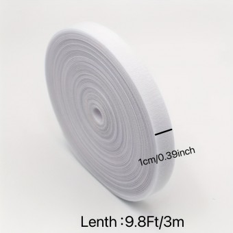 ROLA  BANDA ALBA VELCRO PENTRU ORGANIZAREA CABLURILOR 3M