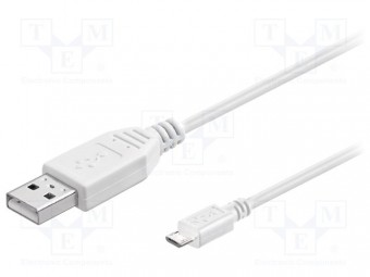 USB-MICBM-1.0 CABLU USB 2.0 MICRO USB ALB 1M FIRE CUPRU