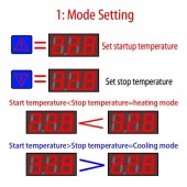 14113 TERMOSTAT DIGITAL CONTROLER DE TEMPERATURA SONDA NTC 220VAC W1088
