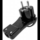 30175 STECHER RETEA TATA CU IMPAMANTARE PLAT ULTRA SLIM 16A 250VAC NEGRU