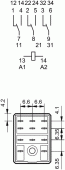 55.33.8.230.001 RELEU ELECTROMAGNETIC 3PDT BOBINA 230VAC 20A MAXIM