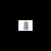 57012 BUTON POTENTIOMETRU PLASTIC GALBEN 20X14MM AX DE 6MM