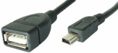 73534 CABLU ADAPTOR USB MAMA -MINI USB TATA 15CM