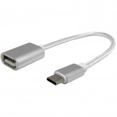 74407 CABLU ADAPTOR OTG USB A 2.0 MAMA  - USB TIP C TATA 15CM