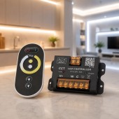 ALX-18A211 CONTROLER LED CCT 5-24V 20A BLUETOOTH PENTRU BANDA LED ALB CALD RECE BT102
