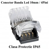 ALX-18E004 CONECTOR BANDA LED RGB 10MM 4 PINI 4 FIRE