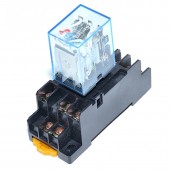 ALX-5E014 RELEU 12V AC , ELECTROMAGNETIC 11 PINI CU SOCLU