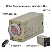 ALX-5E025 RELEU DE TIMP H3Y-2 MINI CU INTARZIERE 10S / 220VAC - 8P