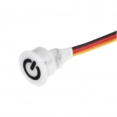 ALX-6D073 INTRERUPATOR TOUCH SENZOR 13MM DIMABIL 12V-2,5A / HST06 - ALB