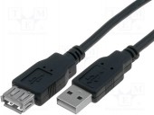 CU202-B-018-PB  CABLU USB 2.0 PRELUNGITOR MAMA-TATA 1.8M