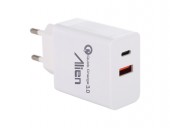 INCARCATOR PRIZA 2.4A QC3.0 USB+TIP C