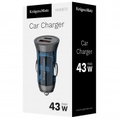 KM0872 INCARCATOR AUTO USB / TYPE C QC PD 45W KRUGER&MATZ