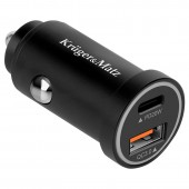 KM0873 INCARCATOR AUTO USB-A / TYPE C QC PD 38W KRUGER&MATZ