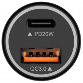 KM0873 INCARCATOR AUTO USB-A / TYPE C QC PD 38W KRUGER&MATZ