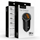 KM0873 INCARCATOR AUTO USB-A / TYPE C QC PD 38W KRUGER&MATZ
