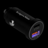 KM0873 INCARCATOR AUTO USB-A / TYPE C QC PD 38W KRUGER&MATZ