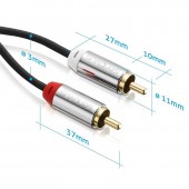 S-AU080-200 CABLU AUDIO 2XRCA TATA - 2XRCA TATA 2.0M SENTIVUS