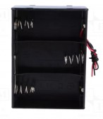 SBH-131A SUPORT 3 BATERII R20, TERMINATIE CABLURI, CULOARE NEGRU