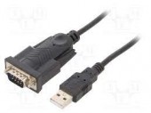 UAS-DB9M-02 CONVERTOR USB-RS232 CU CABLU LUNGIME 1.5M USB 2.0