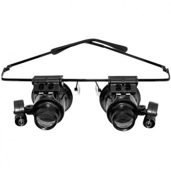 09410 LUPA DUBLA OCHELARI CU LUMINA LED 20X