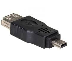 AK-AD-07 ADAPTOR OTG USB 2.0 USB A SOCLU USB B MINI USB NICHELAT