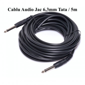 ALX-11B014 CABLU JACK 6.3MM TATA TATA MONO LUNGIME DE 5M