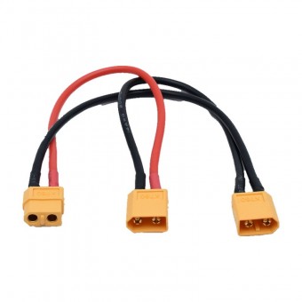 ALX-12C046 CABLU ADAPTOR XT60 1 MAMA LA 2 TATA IN SERIE 20CM