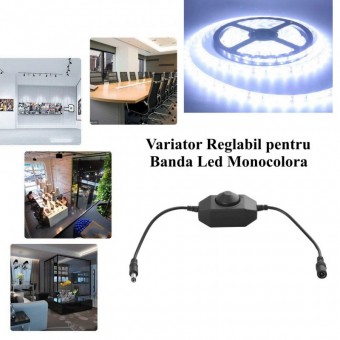 ALX-18E017 DIMMER VARIATOR NEGRU CU MUFA DC 2,1MM