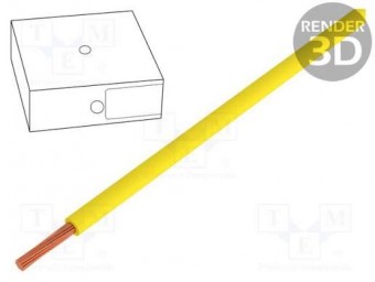 H05VK05GE CABLU H05V-K LITAT MULTIFILAR CUPRU 0.5MM2 PVC GALBEN300V,500V; Clasa: 5