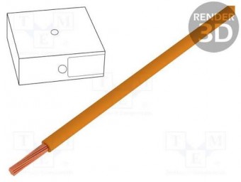 H05VK075OR CABLU H05R-K LITAT MULTIFILAR CUPRU 0.75MM2 PVC PORTOCALIU 300V 500V