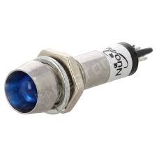 IND8-24B-B LAMPA DE CONTROL LED MARTOR CONCAV ALBASTRU 24VDC 8.2MM