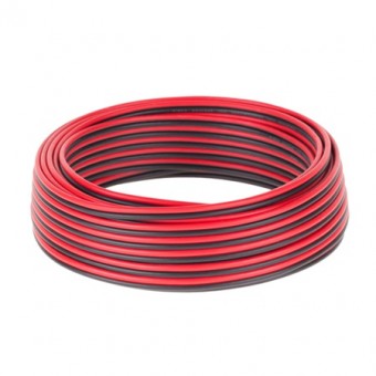 KAB0417 CABLU DIFUZOR CCA 2X0.75MM ROSU/NEGRU 10M
