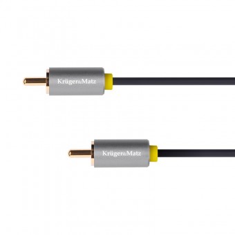 KM1201 CABLU 1RCA - 1RCA 1M BASIC K&M