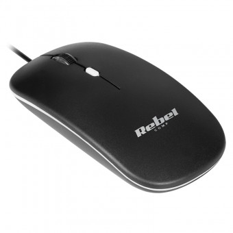 KOM1023-B MOUSE CU FIR 1200 DPI WDM210 REBEL