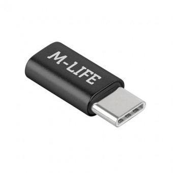ML0850B ADAPTOR MICRO USB TIP C NEGRU