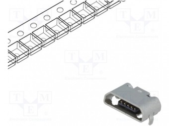MX-105164-0001 SOCLU USB B PENTRU PCB MICRO USB 5 PINI