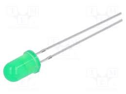N0G02L47 LED VERDE 5MM 150-350MCD 1.9-2.4VDC THT