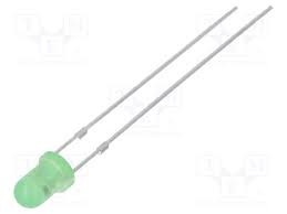 OSG5DS3164A LED 3MM VERDE CU CLIPIRE 2180-3000MCD 3-5VDC 20mA