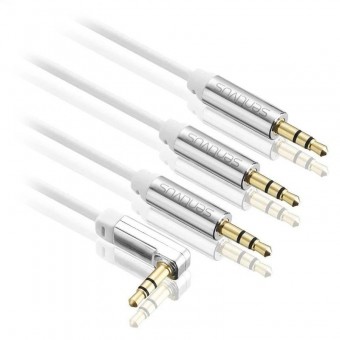 S-AU111-100 SET 2 CABLU 3.5 TATA - 3.5 TATA 1.0M SENTIVUS