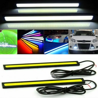 SET 2 BUCATI BANDA LED LUMINI DE ZI COB ALB RECE