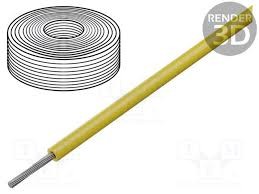 SIF0.50-Y CABLU SIF 1X0.5MM LITAT CU SILICON GALBEN 300V 500V