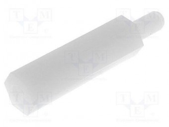 TP-30 DISTANTIER POLIAMIDA M3 PIULITA DISTANTIERA FILETATA 30MM