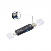 03841 CONVERTOR/ADAPTOR OTG TYPE C TATA CITITOR DE CARDURI MICRO SD